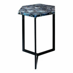 Moe's Home Collection Tables Hexagon Agate Accent Table
