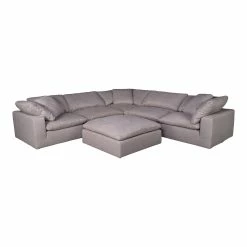 Flash Sale 😀 Moe's Home Collection Sectional Pieces Clay Slipper Chair Livesmart Fabric Light Grey 🥰 12 Moe's Home Collection Sectional Pieces Clay Slipper Chair Livesmart Fabric Light Grey