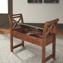 Best Pirce ๐ Ashley Furniture Abbonto - Warm Brown - Accent Bench Benches ๐ 11 Ashley Furniture Abbonto - Warm Brown - Accent Bench Benches