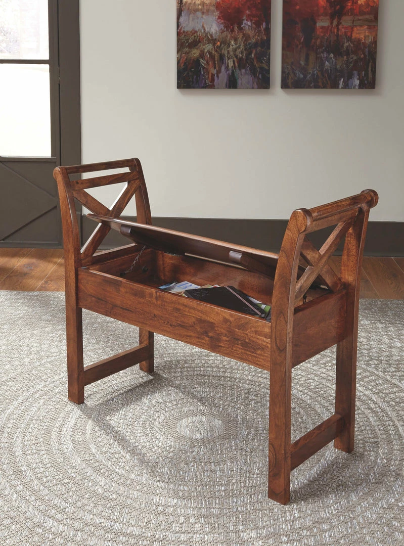Best Pirce ๐ Ashley Furniture Abbonto - Warm Brown - Accent Bench Benches ๐ 7 Ashley Furniture Abbonto - Warm Brown - Accent Bench Benches