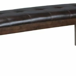 Ashley Furniture Haddigan - Dark Brown - Large Uph Dining Room Bench