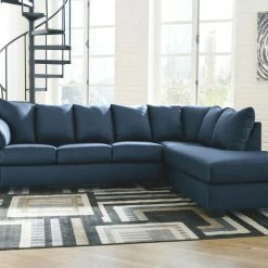 Signature Design By Ashley® Sectionals Darcy - Left Arm Facing Corner Chaise, Right Arm Facing Sofa Sectional
