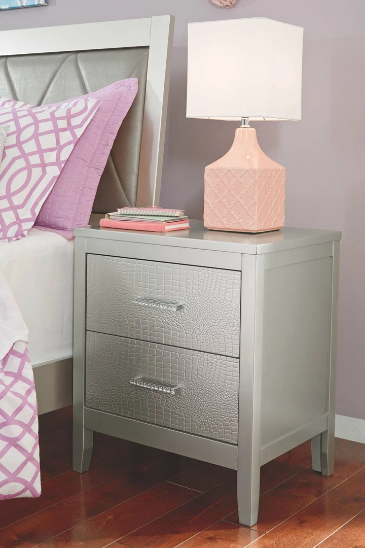 Best reviews of ⭐ Ashley Furniture Nightstands Olivet - Silver - Two Drawer Night Stand ✔️ 4 Ashley Furniture Nightstands Olivet - Silver - Two Drawer Night Stand