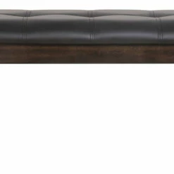 Ashley Furniture Haddigan - Dark Brown - Large Uph Dining Room Bench