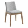 Moe's Home Collection Chairs Deco Oak Dining Chair Light Grey-m2