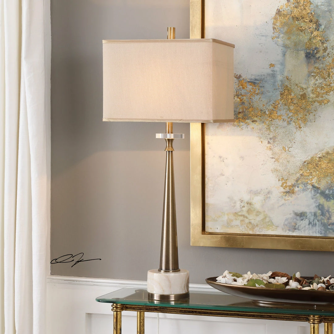 Discount ๐ Accessories Uttermost Verner Tapered Brass Table Lamp ๐ 6 Accessories Uttermost Verner Tapered Brass Table Lamp