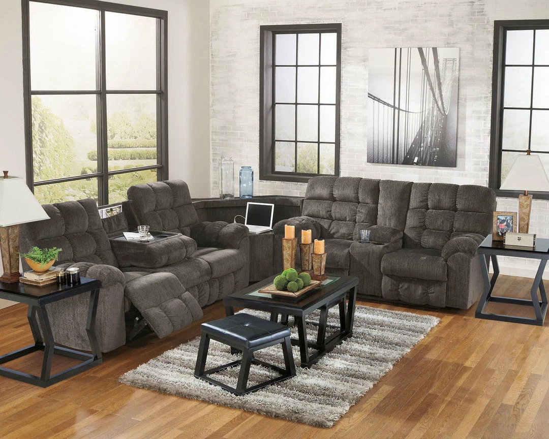 Outlet ✔️ Signature Design By Ashley® Acieona - Slate - Reclining Sofa 3 Pc Sectional Reclining Furniture 🛒 3 Signature Design By Ashley® Acieona - Slate - Reclining Sofa 3 Pc Sectional Reclining Furniture