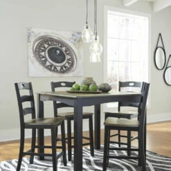 Flash Sale ✔️ Ashley Furniture Froshburg - Black - Square Counter Tbl Set (5/cn) Dining Room Sets 😉 11 Ashley Furniture Froshburg - Black - Square Counter Tbl Set (5/cn) Dining Room Sets