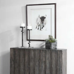 Accessories Uttermost Rustic Bull Framed Animal Print