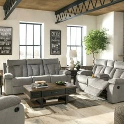 Signature Design By Ashley® Mitchiner - Reclining Sofa & Loveseat Set Reclining Furniture