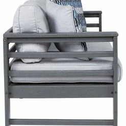 Signature Design By Ashley® Amora - Charcoal Gray - Sofa With Cushion