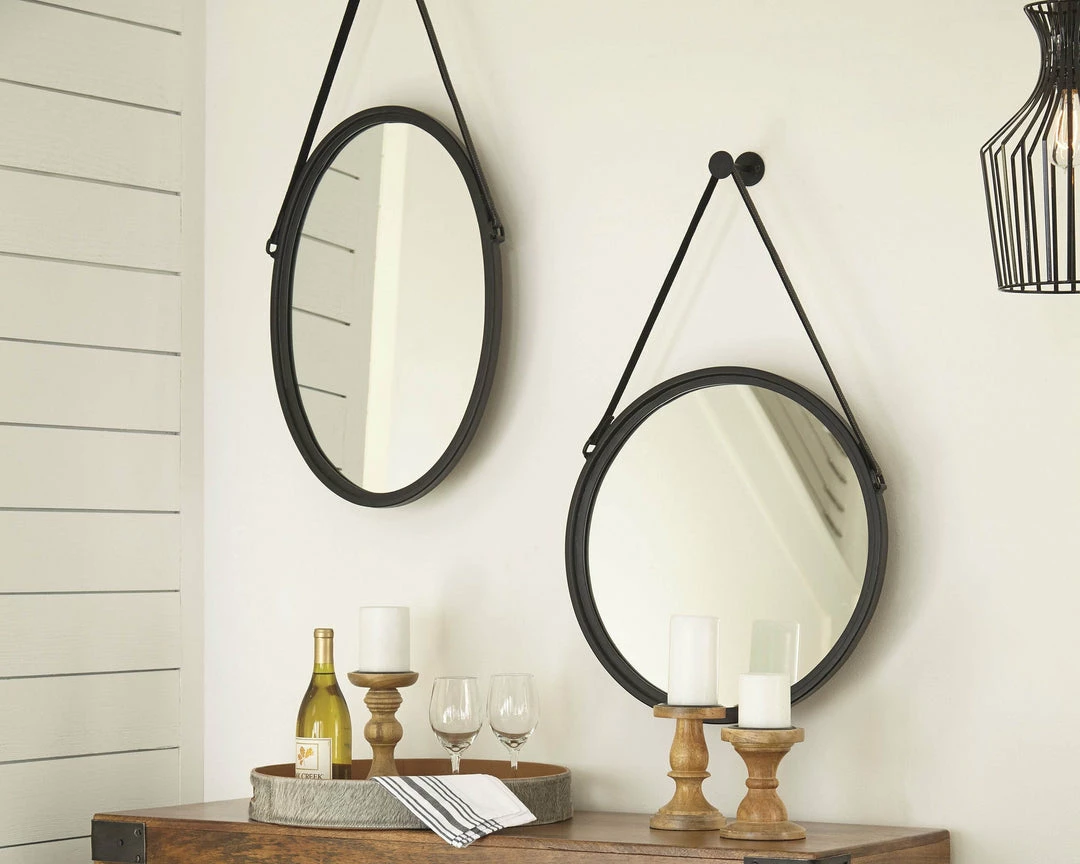 Coupon 💯 Ashley Furniture Dusan - Black - Accent Mirror 🥰 4 Ashley Furniture Dusan - Black - Accent Mirror