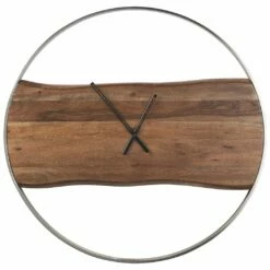 Ashley Furniture Panchali - Brown/silver Finish - Wall Clock Accessories