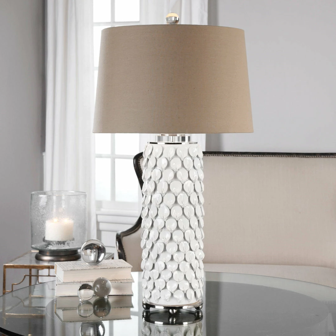 Hot Sale ๐ฅฐ Uttermost Calla Lillies Gloss White Lamp ๐ 4 Uttermost Calla Lillies Gloss White Lamp