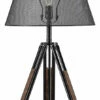 Ashley Furniture Leolyn - Black/brown - Metal Table Lamp (1/cn) Accessories