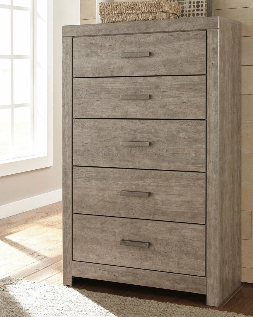 Cheapest ❤️ Ashley Furniture Culverbach - Gray - Five Drawer Chest 😍 8 Ashley Furniture Culverbach - Gray - Five Drawer Chest