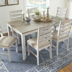 Coupon 🥰 Ashley Furniture Skempton - White - Dining Room Table Set (7/cn) Dining Room Sets 💯 7 Ashley Furniture Skempton - White - Dining Room Table Set (7/cn) Dining Room Sets