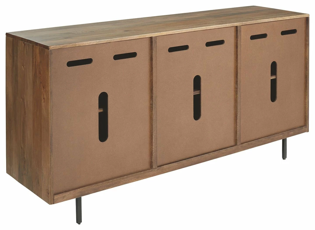 Best Pirce 🧨 Ashley Furniture Cabinets Kerrings - Brown/black/white - Accent Cabinet 💯 5 Ashley Furniture Cabinets Kerrings - Brown/black/white - Accent Cabinet