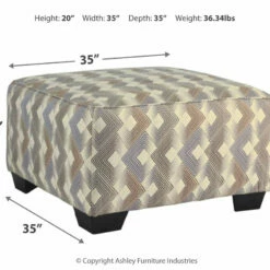 Ashley Furniture Eltmann - Slate - Oversized Accent Ottoman
