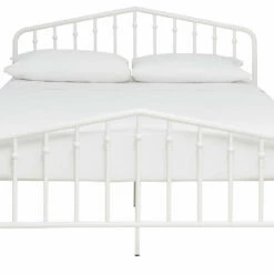 Ashley Furniture Trentlore - White - Queen Metal Hdbd/ftbd/rails