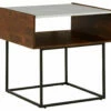 Ashley Furniture Tables Rusitori - Brown / Beige / White - Rectangular End Table