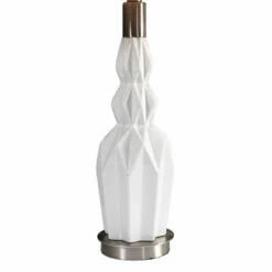 Uttermost Cabret Gloss White Ceramic Table Lamp Accessories