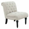 Emerald Home Hutton II Tufted Chair, Ivory