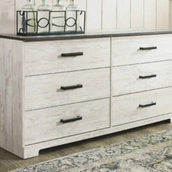 Ashley Furniture Shawburn - Attractive/Charcoal Gray - Six Drawer Dresser Dressers