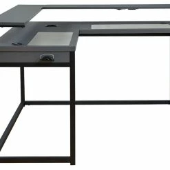 Hot Sale 🛒 Signature Design By Ashley® Desks Lynxtyn - Black / Gray - L-desk 🥰 22 Signature Design By Ashley® Desks Lynxtyn - Black / Gray - L-desk