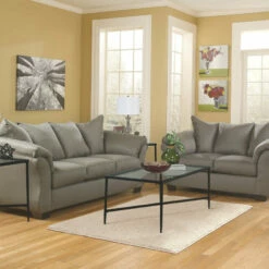 Ashley Furniture Darcy - Loveseat Contemporary - Stationary Loveseats