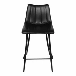Moe's Home Collection Alibi Counter Stool Matte Black-m2 Stools
