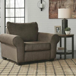 Benchcraft® Nesso - Walnut - 2 Pc. - Chair And A Half With Ottoman