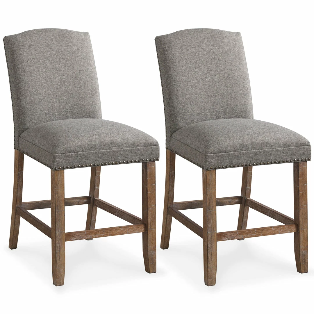 Best deal 🤩 Ashley Furniture Aleeda - Brown/gray - Upholstered Barstool (2/cn) 🧨 3 Ashley Furniture Aleeda - Brown/gray - Upholstered Barstool (2/cn)