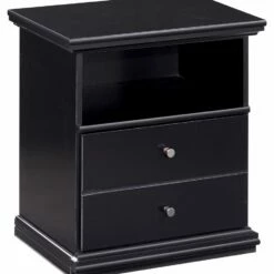 Ashley Furniture Nightstands Maribel - Black - One Drawer Night Stand