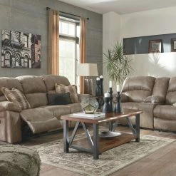 Ashley Furniture Dunwell - Handsome Crackle - Power Reclining Sofas Reclining Furniture