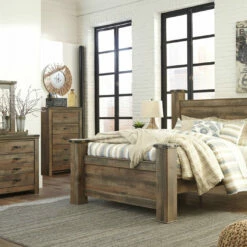 Signature Design By Ashley® Trinell - Ultimate Best In Class Dresser, Mirror, Poster Bed Bedroom Sets