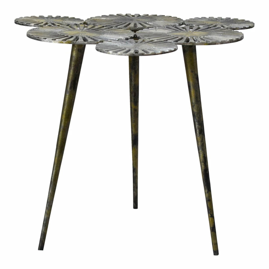 Best Sale ๐ Moe's Home Collection Flora Accent Table Antique Gold Tables ๐ 3 Moe's Home Collection Flora Accent Table Antique Gold Tables