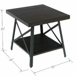 Emerald Home Chandler End Table, Espresso Tables
