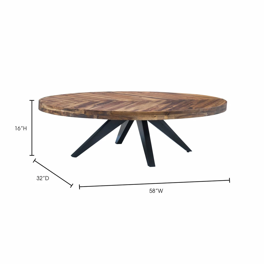 Budget 🔔 Moe's Home Collection Tables Parq Oval Coffee Table 🧨 8 Moe's Home Collection Tables Parq Oval Coffee Table