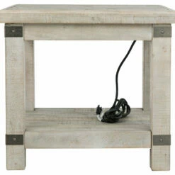 Ashley Furniture Carynhurst - White Wash Gray - Rectangular End Table Tables