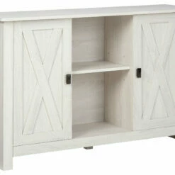 Ashley Furniture Cabinets Turnley - Distressed White - Accent Cabinet