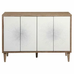 Uttermost Dani 4 Door White Cabinet Cabinets