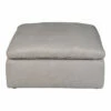Moe's Home Collection Ottomans Terra Condo Ottoman Livesmart Fabric Light Grey
