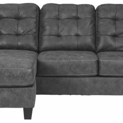 Ashley Furniture Venaldi - Gunmetal - Sofa Chaise