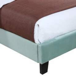 Emerald Home Beds Blue Upholstered Bed, Full