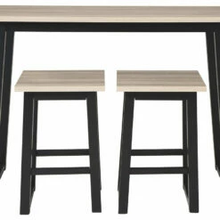 Ashley Furniture Dining Room Sets Waylowe - Brown / Beige - Rect Drm Counter Tbl Set(3/cn)