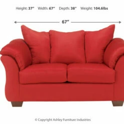 Ashley Furniture Darcy - Loveseat Contemporary - Stationary Loveseats