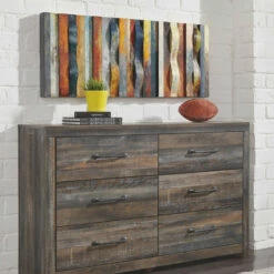 Ashley Furniture Dressers Drystan - Multi - Dresser, Mirror