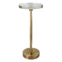 Tables Uttermost Waveney Brass Drink Table
