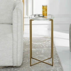 Uttermost Star-crossed Glass Accent Table Tables